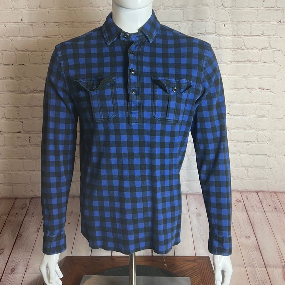 Polo Ralph Lauren Size Large Long Sleeve Half Button Down Polo Shirt